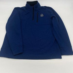 Alaskan Hardgear Shirt Mens Medium Duluth Trading 1/4 Zip Swing Dog Mock Sweater